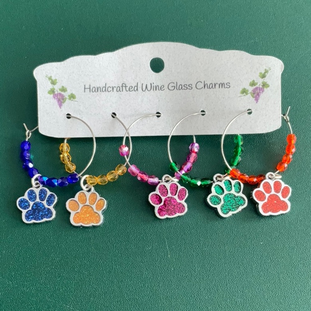 Handcrafted Wine/Martini Glass Charms